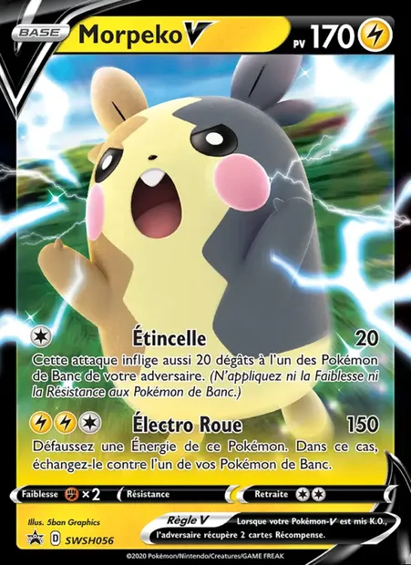 Morpeko V, carte Pokémon SWSH 056 — extension Promo SWSH