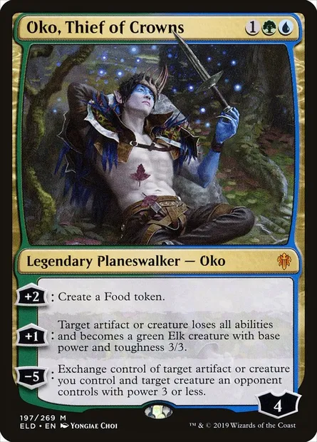 Oko, Thief of Crowns, Magic card ELD 197 — Throne of Eldraine set