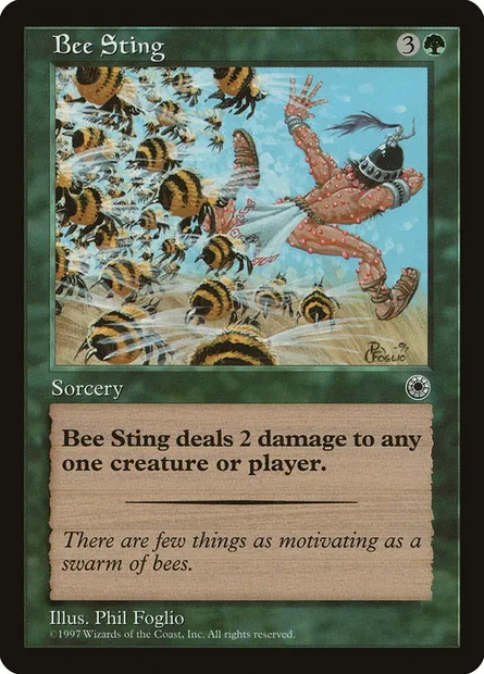 Bee Sting, Magic card POR 159 — Portal set