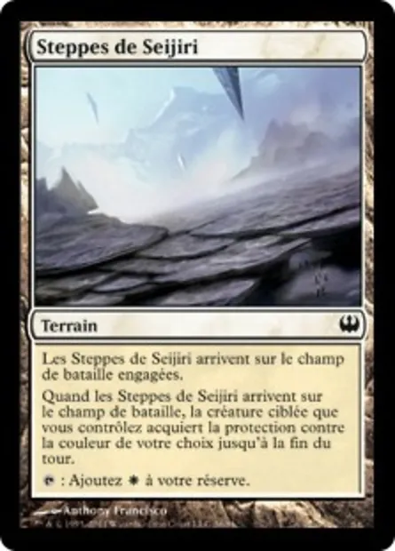 Steppes de Seijiri, carte Magic DDG 36 — extension Duel Decks: Knights vs. Dragons