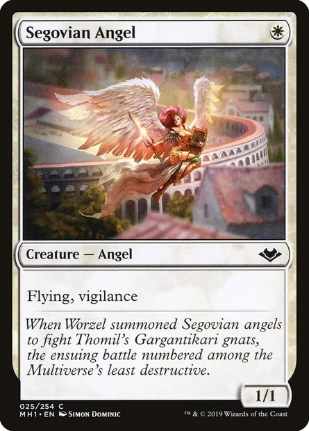 Segovian Angel, Magic card MH1 25 — Modern Horizons set