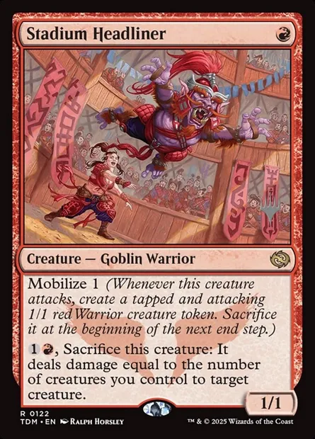 Stadium Headliner, Magic card PTDM 122p — Tarkir: Dragonstorm Promos set