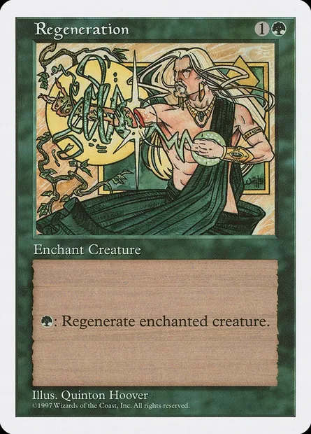 Regeneration, Magic card 5ED 321 — Fifth Edition set