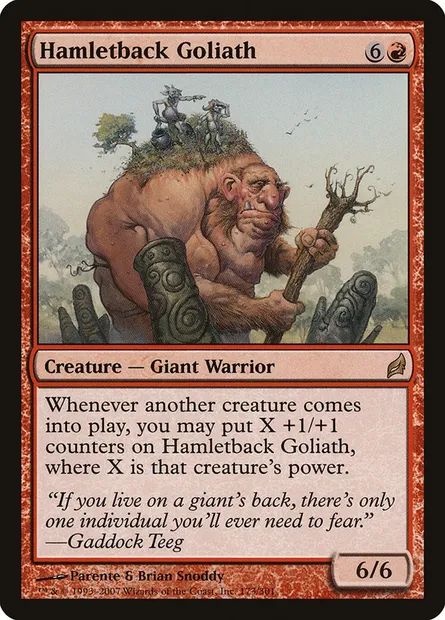 Hamletback Goliath, Magic card LRW 173 — Lorwyn set