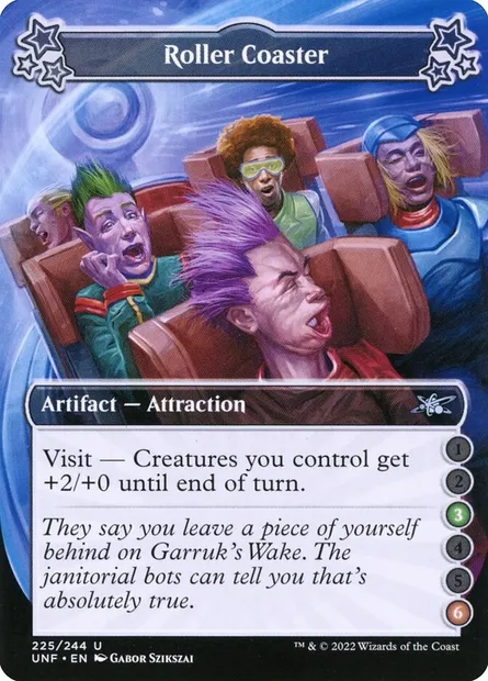 Roller Coaster, Magic card UNF 225b — Unfinity set