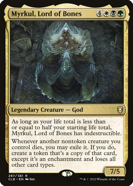Myrkul, Lord of Bones, Magic card CLB 287 — Commander Legends: Battle for Baldur's Gate set