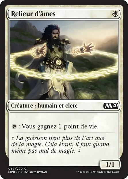 Relieur d'âmes, carte Magic M20 37 — extension Core Set 2020