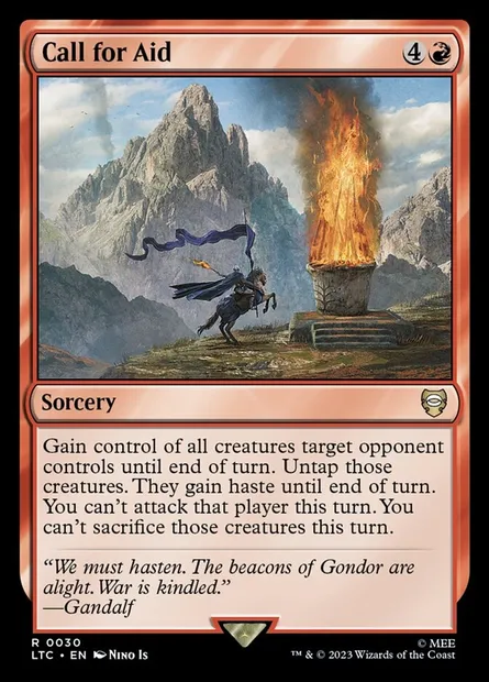 Call for Aid, Magic card LTC 30 — Tales of Middle-earth Commander set