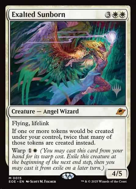 Exalted Sunborn, Magic card PEOE 15p — Edge of Eternities Promos set
