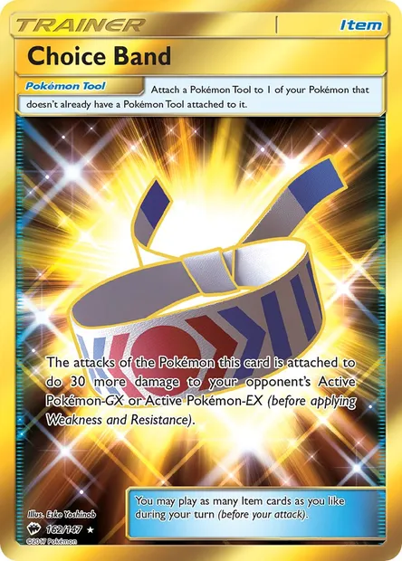Choice Band, Pokémon card BUS 162 — Burning Shadows set