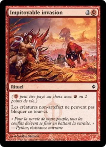Impitoyable invasion, carte Magic NPH 93 — extension La Nouvelle Phyrexia