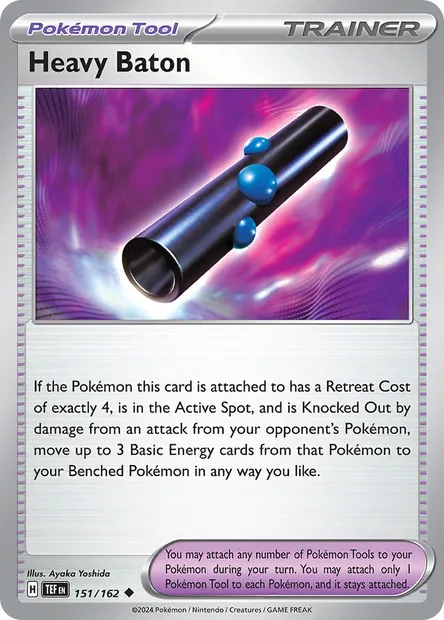 Heavy Baton, Pokémon card TEF 151 — Temporal Forces set