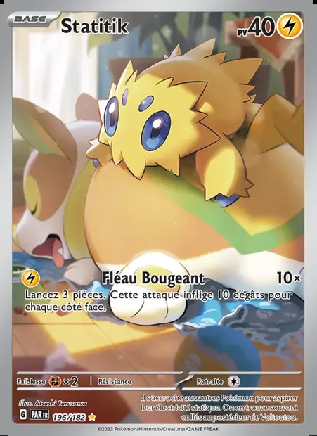 Statitik, carte Pokémon PAR 196 — extension Faille Paradoxe
