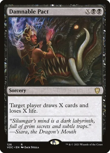 Damnable Pact, Magic card VOC 126 — Crimson Vow Commander set