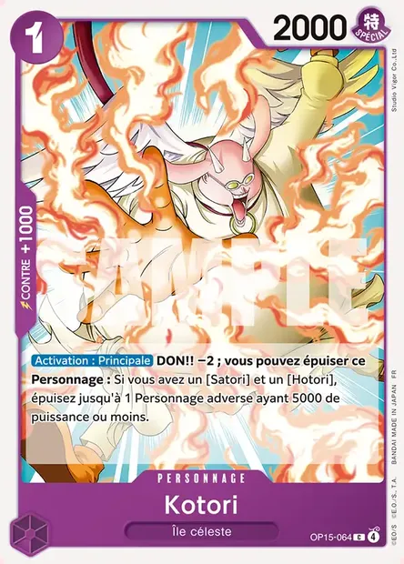 Kotori, carte One Piece OP15-064 — extension AVENTURE SUR L'ÎLE DE DIEU