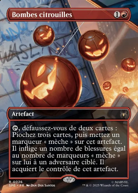 Bombes citrouilles, carte Magic SPE 26 — extension Marvel's Spider-Man Eternal