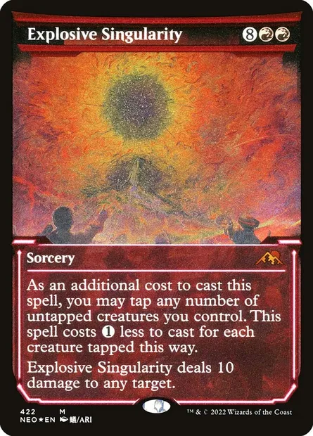 Explosive Singularity, Magic card NEO 422 — Kamigawa: Neon Dynasty set