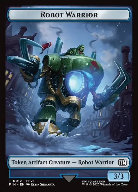 Robot Warrior, carte Magic TFIN 12 — extension Final Fantasy Tokens