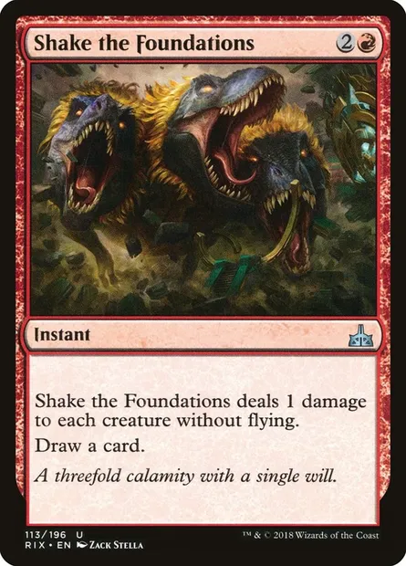 Shake the Foundations, Magic card RIX 113 — Rivals of Ixalan set