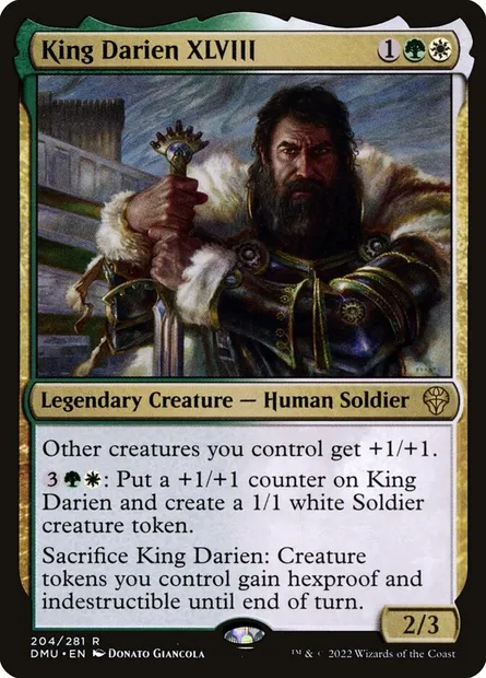 King Darien XLVIII, Magic card DMU 204 — Dominaria United set
