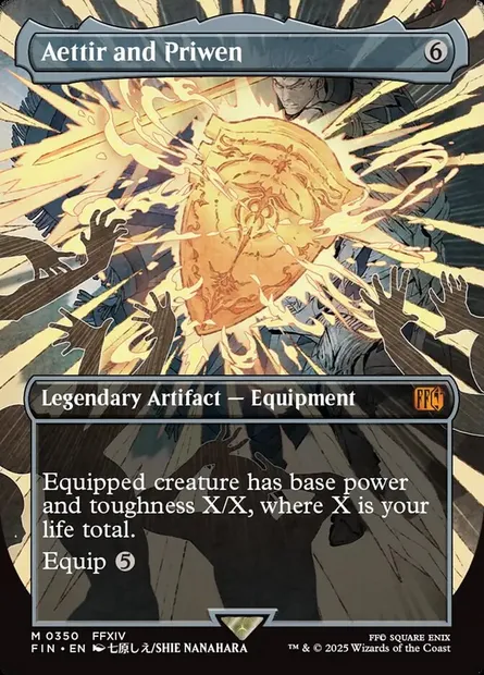 Aettir and Priwen, Magic card FIN 350 — Final Fantasy set