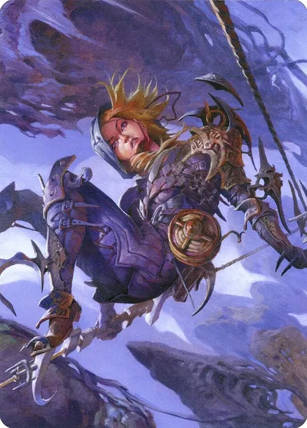 Blackbloom Rogue // Blackbloom Rogue, Magic card AZNR 53 — Zendikar Rising Art Series set