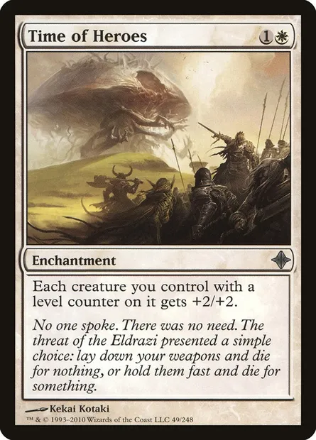 Time of Heroes, Magic card ROE 49 — Rise of the Eldrazi set