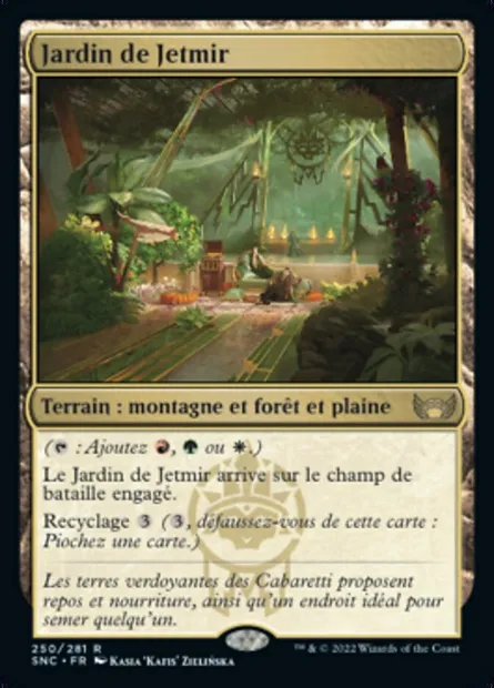 Jardin de Jetmir, carte Magic SNC 250 — extension Les rues de la Nouvelle-Capenna