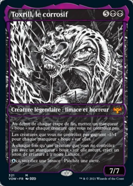 Toxrill, le corrosif, carte Magic VOW 321 — extension Innistrad : noce écarlate