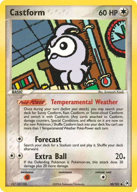 Castform, Pokémon card HL 30 — Hidden Legends set