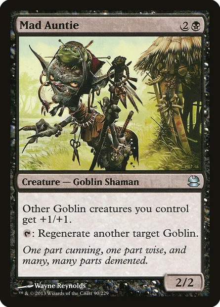 Folle tantine, carte Magic MMA 90 — extension Modern Masters