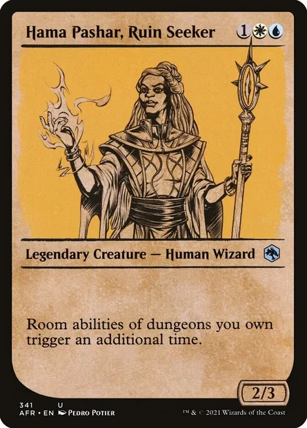 Hama Pashar, Ruin Seeker, Magic card AFR 341 — Adventures in the Forgotten Realms set