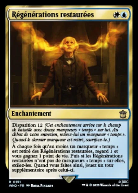 Régénérations restaurées, carte Magic WHO 151 — extension Doctor Who