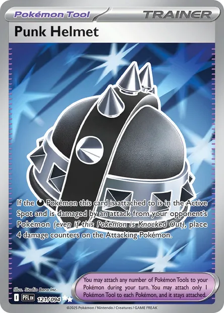 Punk Helmet, Pokémon card PFL 121 — Phantasmal Flames set