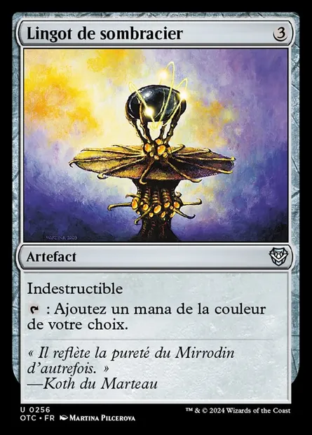 Lingot de sombracier, carte Magic OTC 256 — extension Outlaws of Thunder Junction Commander