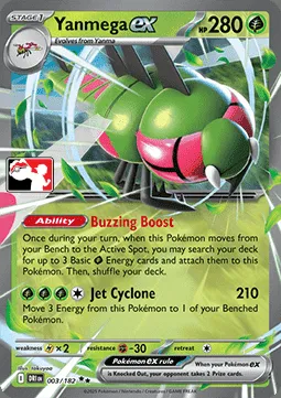 Yanmega ex, Pokémon card PPS 003-5 — Play! Pokémon Prize Pack Series set