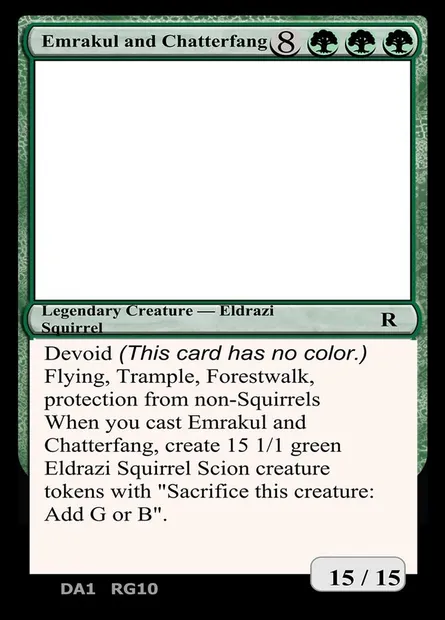 Emrakul and Chatterfang, carte Magic UNK RG10 — extension Unknown Event