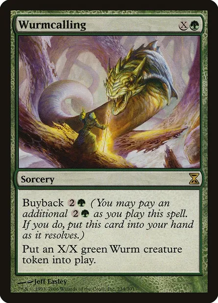 Wurmcalling, Magic card TSP 234 — Time Spiral set