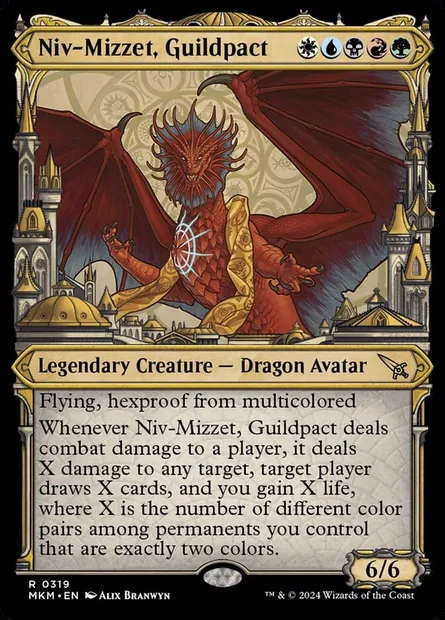 Niv-Mizzet, Guildpact, Magic card MKM 319 — Murders at Karlov Manor set