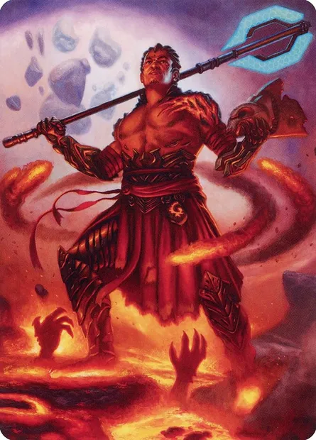 Koth, Fire of Resistance // Koth, Fire of Resistance, carte Magic AONE 31 — extension Phyrexia: All Will Be One Art Series