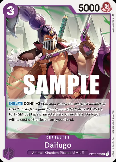 Daifugo, One Piece card OP02-078 — PARAMOUNT WAR set