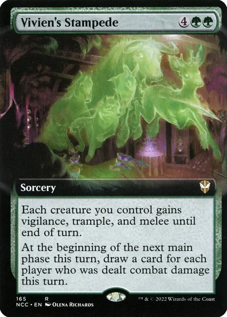 Vivien's Stampede, Magic card NCC 165 — New Capenna Commander set