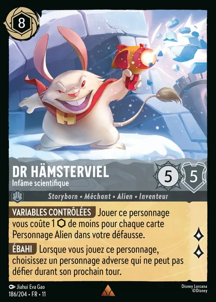 Dr Hämsterviel - Infâme scientifique, carte Disney Lorcana CH11-186 — extension Givresort