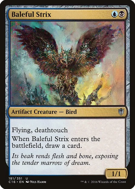 Baleful Strix, Magic card C16 181 — Commander 2016 set