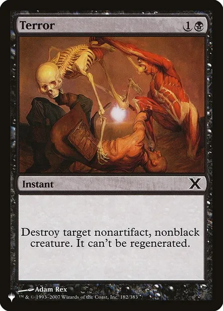 Terreur, carte Magic PLST 10E-182 — extension The List