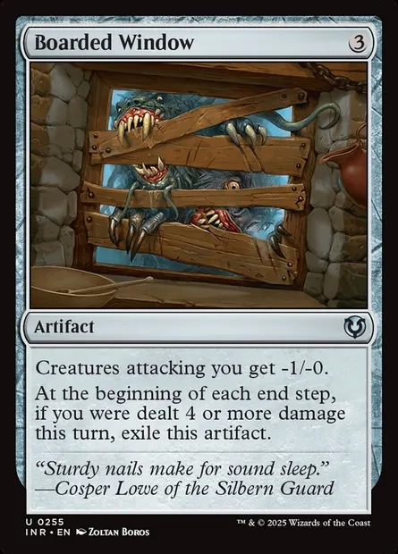 Boarded Window, Magic card INR 255 — Innistrad Remastered set