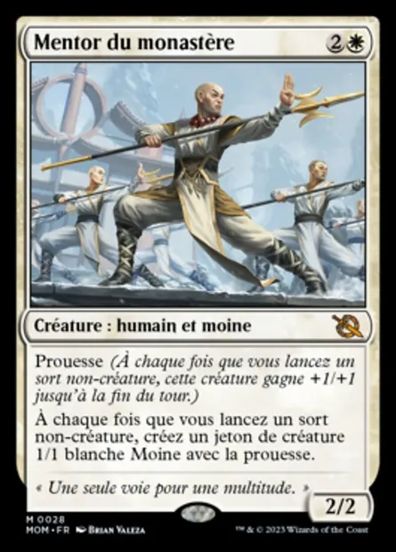 Mentor du monastère, carte Magic MOM 28 — extension L'invasion des machines
