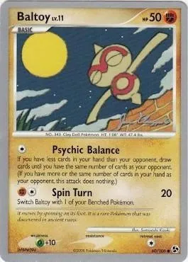 Baltoy Lv.11, Pokémon card WCD08 060 — World Championship Decks 2008 set