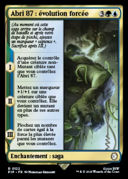 Abri 87 : évolution forcée, carte Magic PIP 122 — extension Fallout