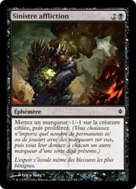 Sinistre affliction, carte Magic NPH 63 — extension La Nouvelle Phyrexia